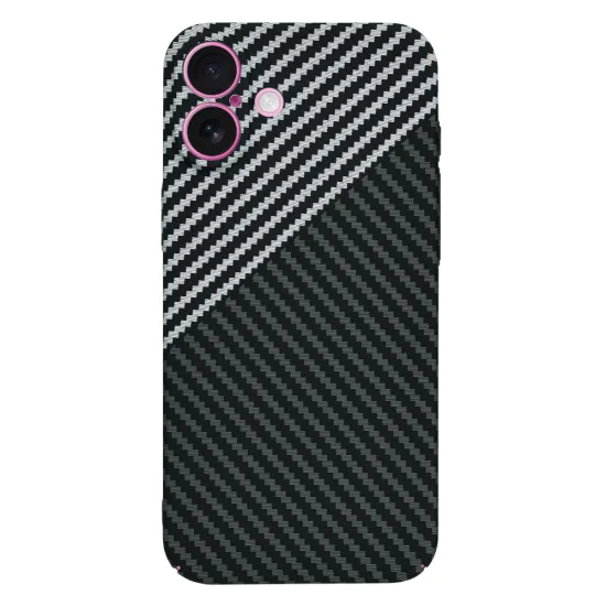 Калъф за iPhone 16 Plus - Carbonite FiberShell - Stealth Gray