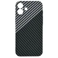 Калъф за iPhone 16 Plus - Carbonite FiberShell - Stealth Gray