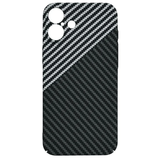 Калъф за iPhone 16 Plus - Carbonite FiberShell - Stealth Gray