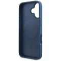 Калъф за iPhone 16 - Guess Hardcase 4G Printed Stripes MagSafe (GUHMP16SP4RPSB) - син