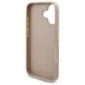 Калъф за iPhone 16 - Guess Hardcase 4G Triangle Metal Metal Logo (GUHCP16SPG4GPH) - Бял