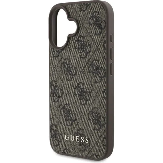 Калъф за iPhone 16 Plus - Guess Hardcase 4G Classic (GUHCP16MG4GFBR) - Кафяв