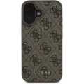 Калъф за iPhone 16 Plus - Guess Hardcase 4G Classic (GUHCP16MG4GFBR) - Кафяв