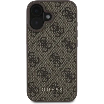 Калъф за iPhone 16 Plus - Guess Hardcase 4G Classic (GUHCP16MG4GFBR) - Кафяв