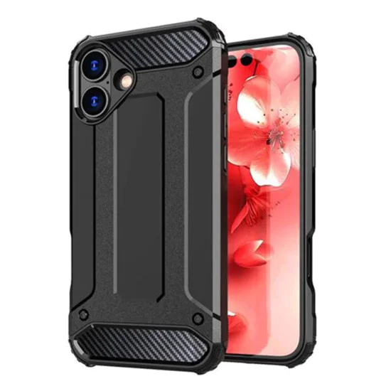 Калъф за iPhone 16 Plus - Hybrid Armor - Черен
