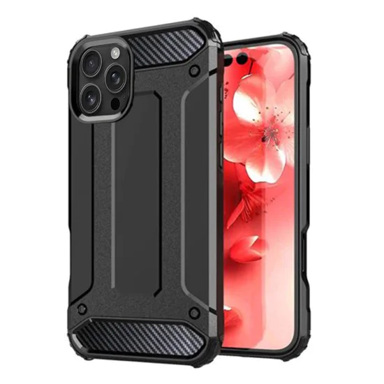 Калъф за iPhone 16 Pro Max - Hybrid Armor - Черен