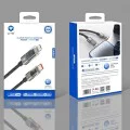 Кабел за данни с Mufe Lightning, Type-C 100W, 1.2m - Lito (LD09) - черен