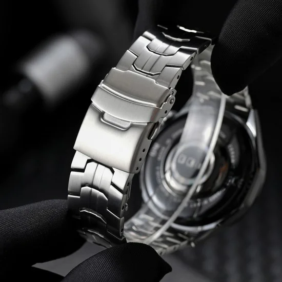 Каишка за Huawei Watch GT 2 (46 мм)/GT 2 Pro/GT 3 Pro (46 мм)/Ultimate, Xiaomi Watch S1 - Каишка за часовник (W063) - Титан