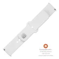 Каишка за Huawei Watch GT 2 (46 мм)/GT 2 Pro/GT 3 Pro (46 мм)/Ultimate, Xiaomi Watch S1 - Комплект фиксирани спортни каишки - Бял