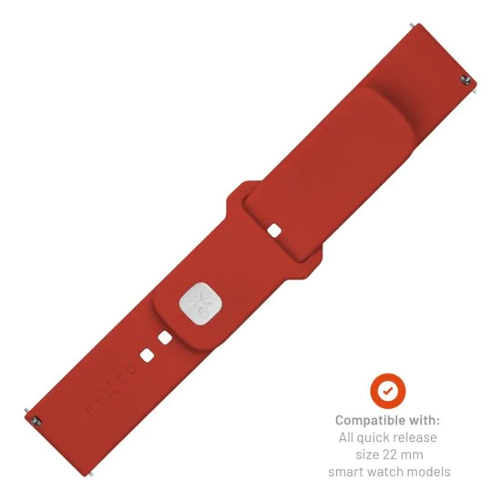 Каишка за Huawei Watch GT 2 (46 мм)/GT 2 Pro/GT 3 Pro (46 мм)/Ultimate, Xiaomi Watch S1 - Фиксиран комплект спортни каишки - Червен