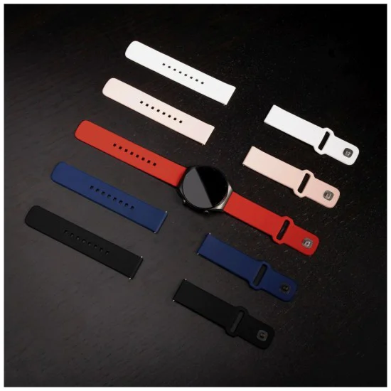 Каишка за Huawei Watch GT 2 (46 мм)/GT 2 Pro/GT 3 Pro (46 мм)/Ultimate, Xiaomi Watch S1 - Фиксиран комплект спортни каишки - Червен