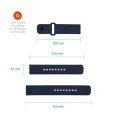 Каишка за Huawei Watch GT 2 (46 мм)/GT 2 Pro/GT 3 Pro (46 мм)/Ultimate, Xiaomi Watch S1 - фиксиран комплект спортни каишки - син