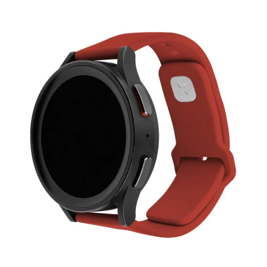 Каишка за Samsung Galaxy Watch 4/5/Active 2, Huawei Watch GT 3 (42mm)/GT 3 Pro (43mm) - Комплект фиксирани силиконови спортни каишки - Червен