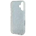Калъф за iPhone 16 Plus - Karl Lagerfeld Hardcase (KLHCHCP16MHZBZPKCCU) - лилава зебра с кабел