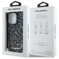 Калъф за IPhone 16 Pro Max - твърд калъф Karl Lagerfeld (KLHCP16XHZBZPKCCU) - лилава зебра с кабел