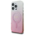 Калъф за iPhone 16 Pro - Guess IML Glitter Glitter Gradient MagSafe (GUHMP16LHGRHGRCELP) - Розов