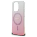 Калъф за iPhone 16 Pro - Guess IML Glitter Glitter Gradient MagSafe (GUHMP16LHGRHGRCELP) - Розов