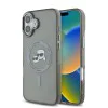 Калъф за iPhone 16 Plus - Karl Lagerfeld IML MagSafe (KLHMP16MHLSKCK) - Metal Karl&Choupette Head