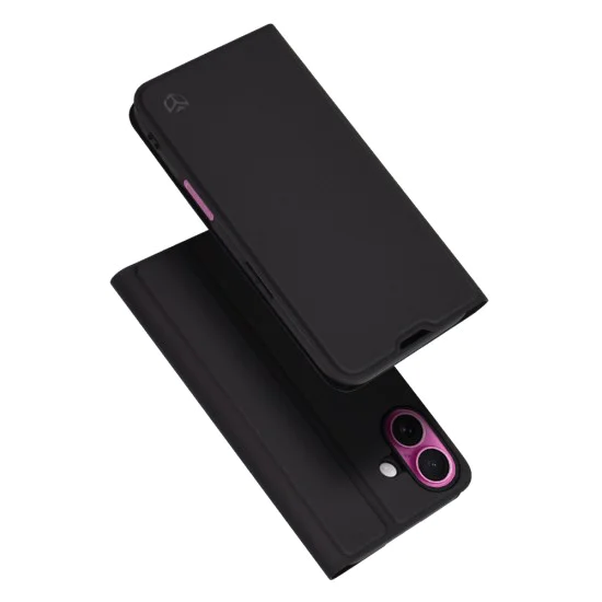 Калъф за iPhone 16 Plus - Magskin Book - Черен