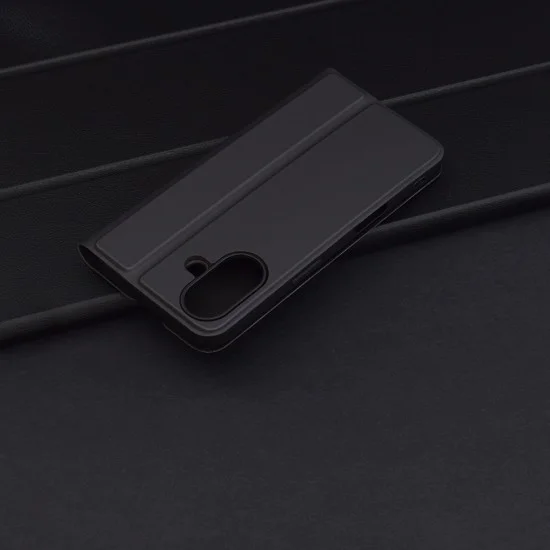 Калъф за iPhone 16 Plus - Magskin Book - Черен