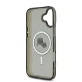 Калъф за iPhone 16 - Karl Lagerfeld IML MagSafe (KLHMP16SHLSKCK) - Metal Karl&Choupette Head