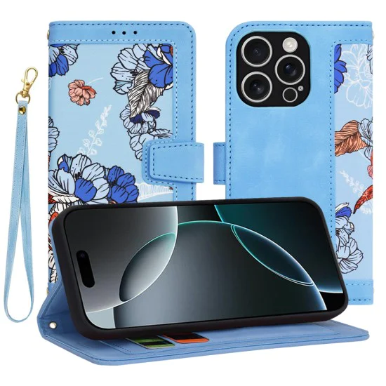 Калъф за iPhone 16 Pro - FlipCraft - Vibrant Blue
