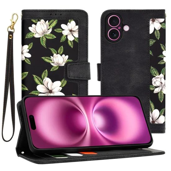 Калъф за iPhone 16 Plus - FlipCraft - Flowers of the Dawn