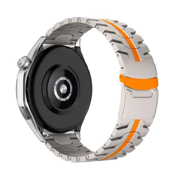 Каишка за Huawei Watch GT 2 (46mm)/GT 2 Pro/GT 3 Pro (46mm)/Ultimate, Xiaomi Watch S1 - Каишка за часовник (W063) - Titanium Orange