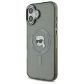 Калъф за iPhone 16 Plus - Karl Lagerfeld IML MagSafe (KLHMP16MHLSKIK) - Karl`s Head