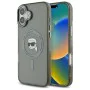 Калъф за iPhone 16 Plus - Karl Lagerfeld IML MagSafe (KLHMP16MHLSKIK) - Karl`s Head