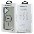 Калъф за iPhone 16 Plus - Karl Lagerfeld IML MagSafe (KLHMP16MHLSKIK) - Karl`s Head