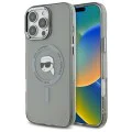 Калъф за iPhone 16 Pro - Karl Lagerfeld IML MagSafe (KLHMP16LHLHLSKIK) - Metal Karl`s Head