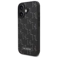 Калъф за IPhone 16 - Karl Lagerfeld Leather MagSafe (KLHMP16SPKHPORPK) - Hot Stamp
