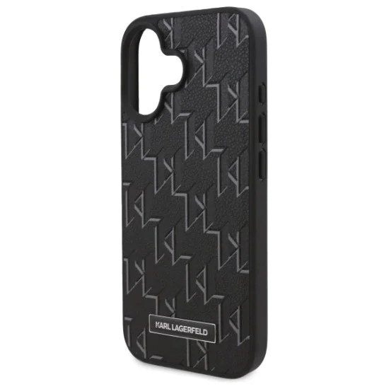 Калъф за IPhone 16 - Karl Lagerfeld Leather MagSafe (KLHMP16SPKHPORPK) - Hot Stamp