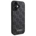 Калъф за IPhone 16 - Karl Lagerfeld Leather MagSafe (KLHMP16SPKHPORPK) - Hot Stamp