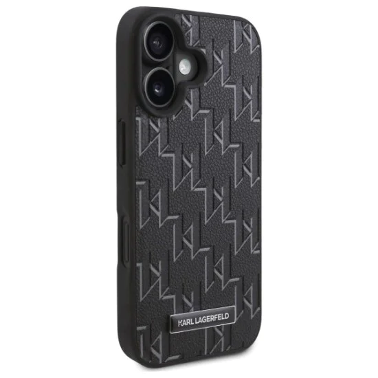 Калъф за IPhone 16 - Karl Lagerfeld Leather MagSafe (KLHMP16SPKHPORPK) - Hot Stamp