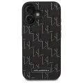 Калъф за IPhone 16 - Karl Lagerfeld Leather MagSafe (KLHMP16SPKHPORPK) - Hot Stamp