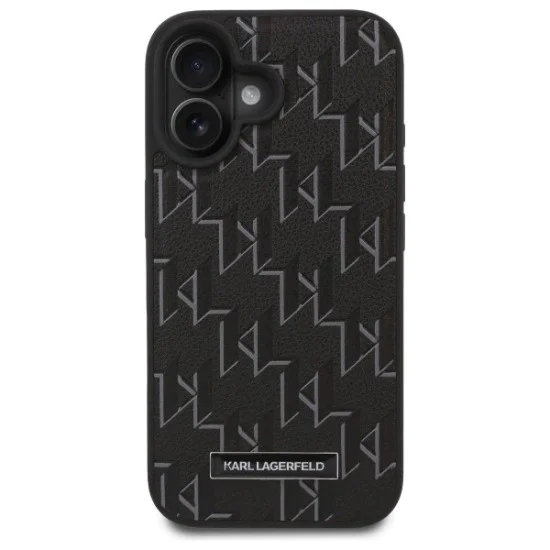 Калъф за IPhone 16 - Karl Lagerfeld Leather MagSafe (KLHMP16SPKHPORPK) - Hot Stamp
