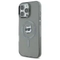Калъф за iPhone 16 Pro - Karl Lagerfeld IML MagSafe (KLHMP16LHLHLSCHK) - Metal Choupette`s Head
