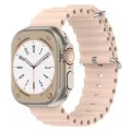 Каишка за Apple Watch 1/2/3/3/4/4/5/5/5/6/6/7/8/7/8/9/10/SE/SE/SE 2/Ultra/Ultra 2 ( 42/44/45/46/49 мм) - Каишка за часовник (W038) - Розов