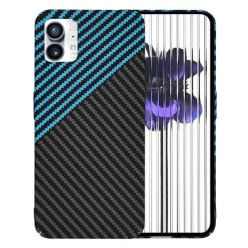 Калъф за телефон Nothing (1) - Carbonite FiberShell - Blue Pulse