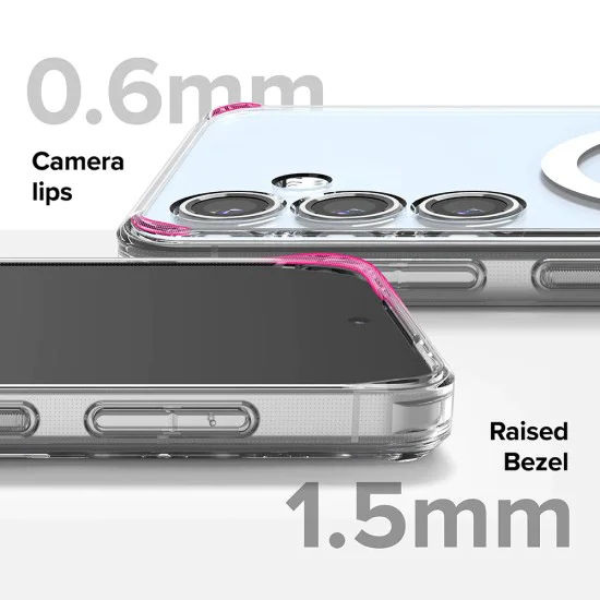Калъф за Samsung Galaxy S24 FE - Ringke Fusion MagSafe - Прозрачен