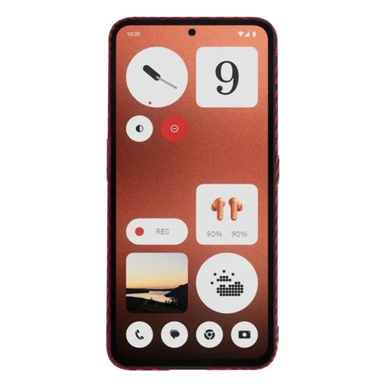 Калъф за Nothing CMF Phone 1 - Carbonite FiberShell - Червен