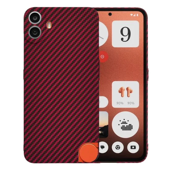 Калъф за Nothing CMF Phone 1 - Carbonite FiberShell - Червен