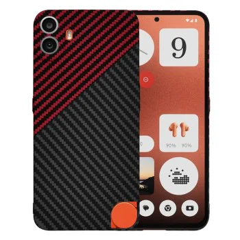 Калъф за Nothing CMF Phone 1 - Carbonite FiberShell - Red Vortex