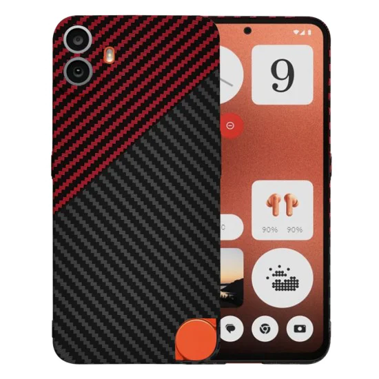 Калъф за Nothing CMF Phone 1 - Carbonite FiberShell - Red Vortex