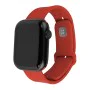 Каишка за Apple Watch 1/2/3/3/4/4/5/5/5/6/6/7/8/7/8/9/10/SE/SE/SE 2/Ultra/Ultra 2 ( 42/44/45/46/49 мм) - Фиксиран силиконов комплект спортни каишки - Червен