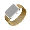 Каишка за Apple Watch 1/2/3/3/4/4/5/5/6/6/7/8/7/8/9/10/10/SE/SE 2 (38/40/41/42 mm ) - Фиксирана мрежеста каишка - злато