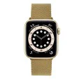 Каишка за Apple Watch 1/2/3/3/4/4/5/5/6/6/7/8/7/8/9/10/10/SE/SE 2 (38/40/41/42 mm ) - Фиксирана мрежеста каишка - злато