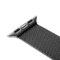 Каишка за Apple Watch 1/2/3/3/4/4/5/5/6/6/7/8/7/8/9/10/10/SE/SE 2 (38/40/41/42 mm ) - Фиксирана мрежеста каишка - черна